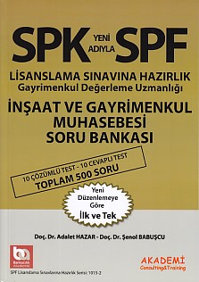SPK-SPF İnşaat ve Gayrimenkul Muhasebesi Soru Bankası